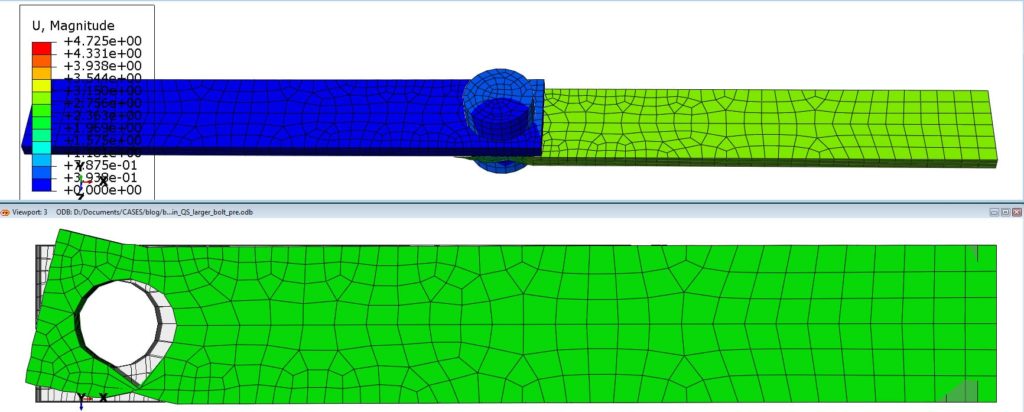 results displacement deformed shape